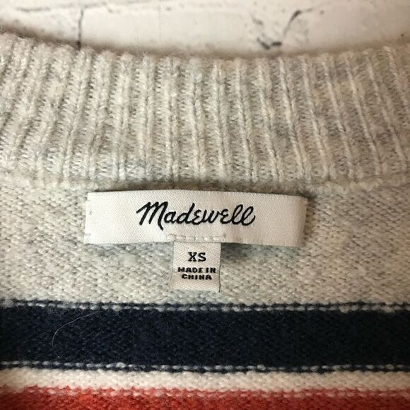 Striped Westgate V-Neck Sweater in Coziest Yarn Size XS - Picture 5 of 9